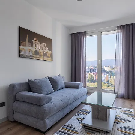 Apartman Cevahir Sky 2br Family Apt, Fitness & Szkopje